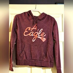 American Eagle, small, burgundy Hoodie